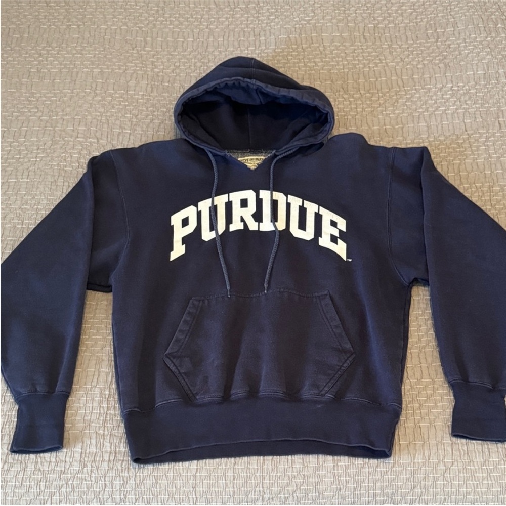 Vintage Purdue Logo Hoodie